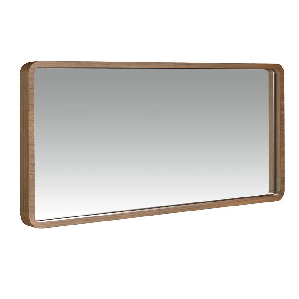 walnut-wood-frame-rectangular-mirror-1 Espejo rectangular nogal - Imagen 1
